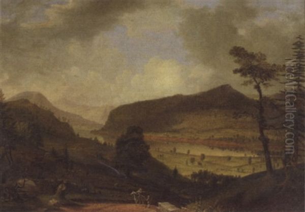 View Of South Bay Over Whitehall Oil Painting by Osbert Burr Loomis