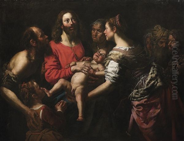 Sinite Parvulos Oil Painting by Theodor Van Loon
