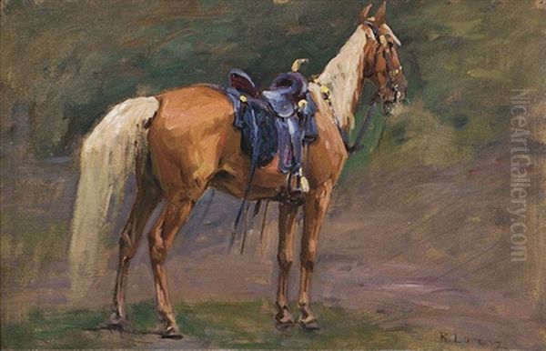 Horse Oil Painting by Richard Lorenz