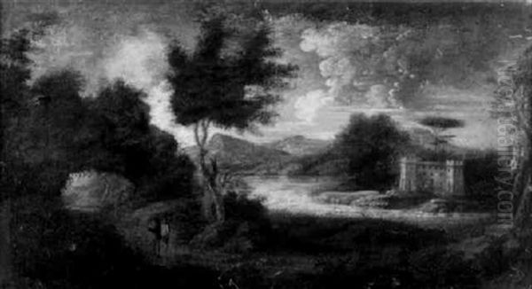 Heroische Landschaft Mit Unterschiedlichen Lichtstimmungen Oil Painting by Claude Lorrain