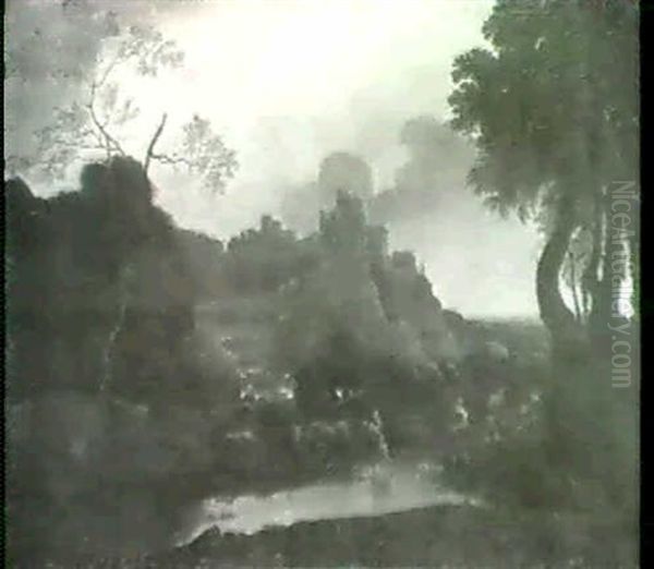 Paysage Classique Anime Oil Painting by Claude Lorrain (Claude Gellee)