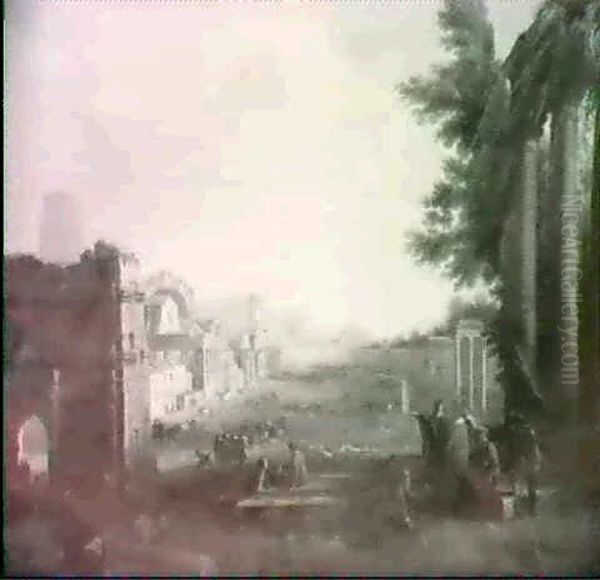 The Forum, Rome Oil Painting by Claude Lorrain