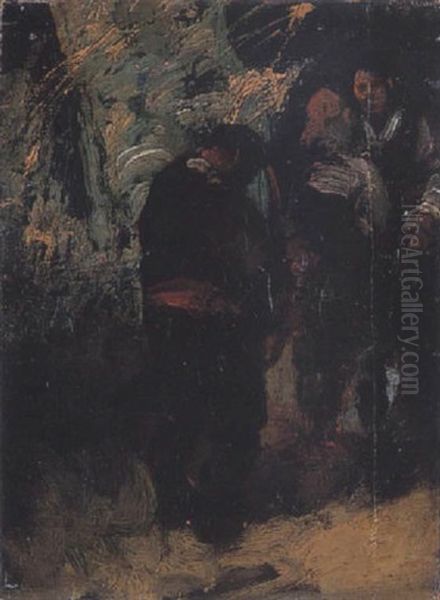Regando El Campo Oil Painting by Eugenio Lucas Velazquez