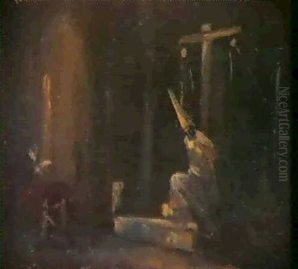 Escena De La Inquisicion & El Sacamuelas Oil Painting by Eugenio Lucas Villamil