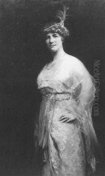 Mrs. Walter Edge Oil Painting by Ernest Ludwig