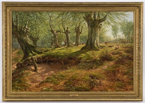 Burnham Woods Oil Painting by William Luker Sr.