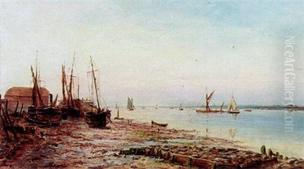 Burnham On Crouch Oil Painting by William Luker Sr.