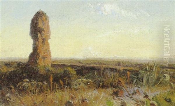 Fra Den Romerkse Campagne Oil Painting by Johan Thomas Lundbye