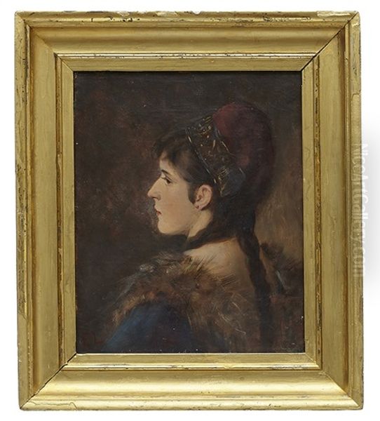Portratt Oil Painting by Egron Sellif Lundgren