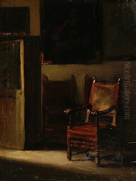 The Empty Chair Oil Painting by Egron Sillif Lundgren