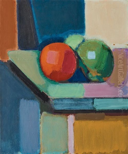 Nature Morte, Kubistisk Studie Oil Painting by Vilhelm Lundstrom