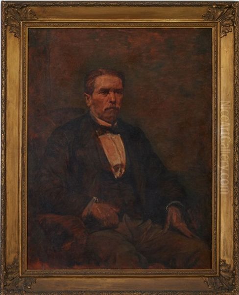 Retrato De Senhor Oil Painting by Miguel Angelo Lupi