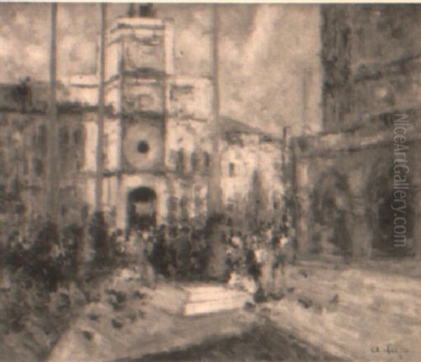 La Place Saint-marc Oil Painting by Alessandro Lupo