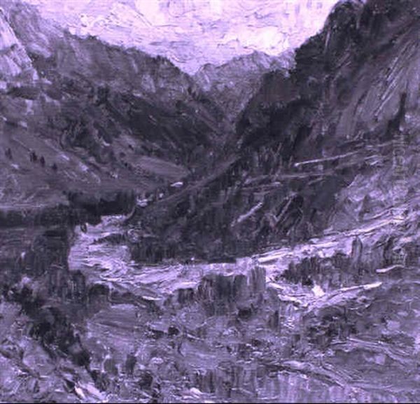 Dent D'arains-fondovalle Oil Painting by Alessandro Lupo