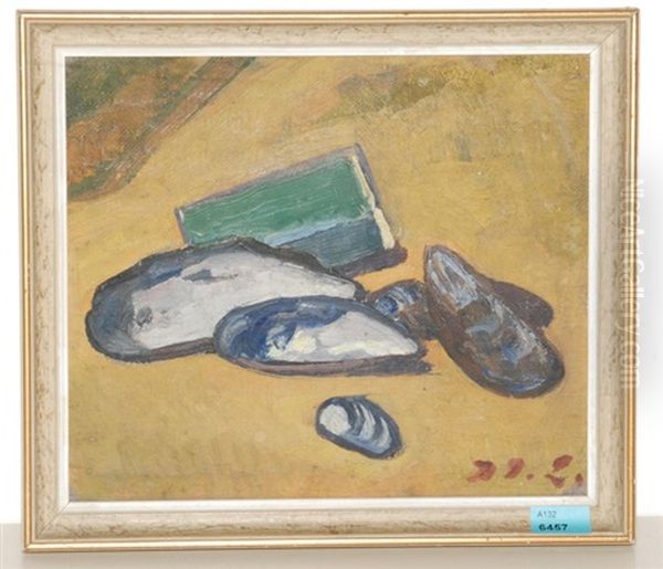 Stillleben Mit Muscheln Oil Painting by Jean-Jacques Luscher