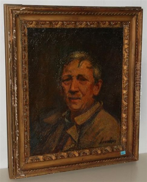 Selbstportrait Oil Painting by Jean-Jacques Luscher