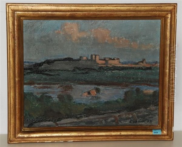 Blick Auf Avignon Oil Painting by Jean-Jacques Luscher