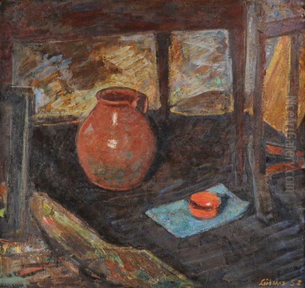 Atelierecke Oil Painting by Jean-Jacques Luscher