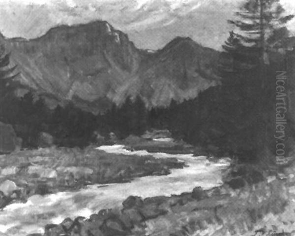 Val Sasvarma Oil Painting by Jean-Jacques Luscher