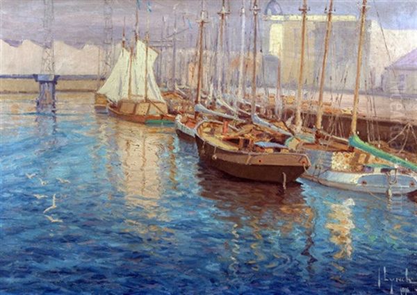 Riachuelo Oil Painting by Justo Maximo Lynch