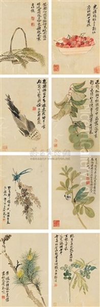 Flowers (+ 7 Others; 8 Works) Oil Painting by  Ma Yuanyu