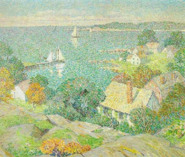 Looking Toward The Sea, St. Ives, Cornwall Oil Painting by Mary Nicholena Maccord