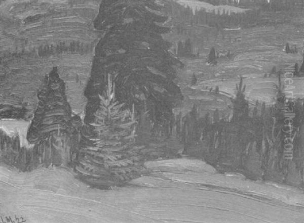 At Petite Riviere Oil Painting by James Edward Hervey MacDonald