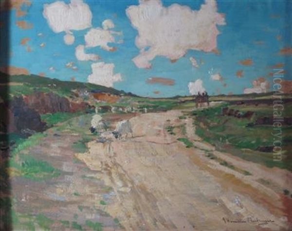 A Bright Morning In North Uist Oil Painting by James Hamilton Mackenzie