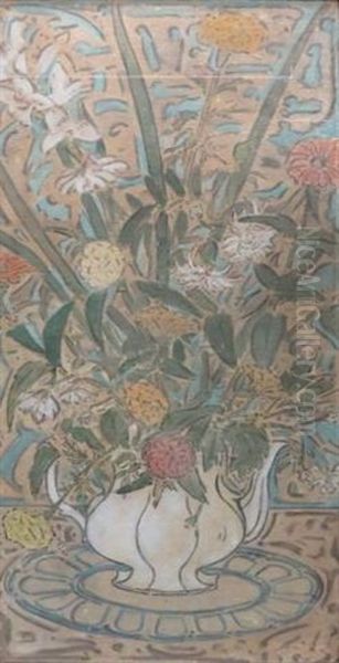 Still Life With Flowers Oil Painting by Elmer Livingston Macrae