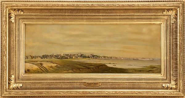 A View Of Nantucket Harbor Oil Painting by Wendell F. Macy