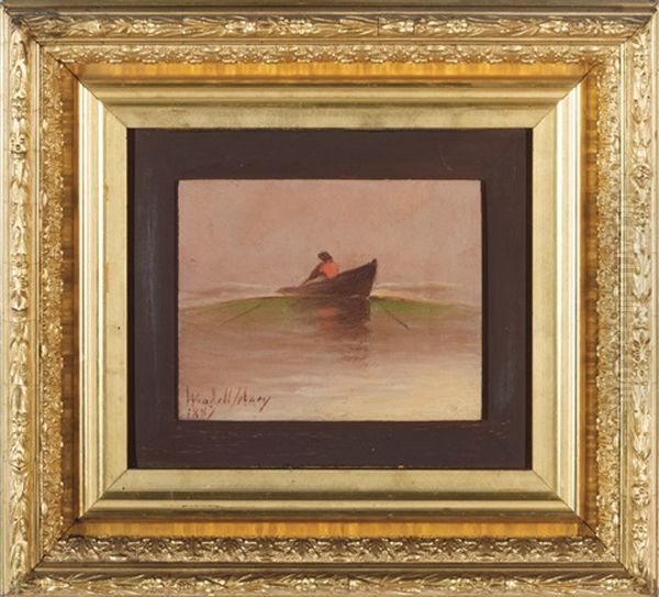 Dory In The Fog Oil Painting by Wendell Ferdinand Macy