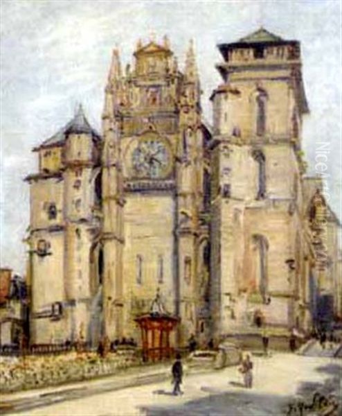 La Cathedrale Oil Painting by Gustave Madelain