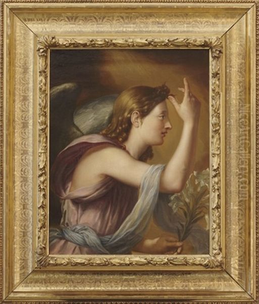 El Arcangel San Gabriel Oil Painting by Jose de Madrazo