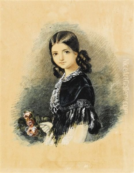 Ritratto Di Beatrice Barba Y Troyse Oil Painting by Federico de Madrazo y Kuntz