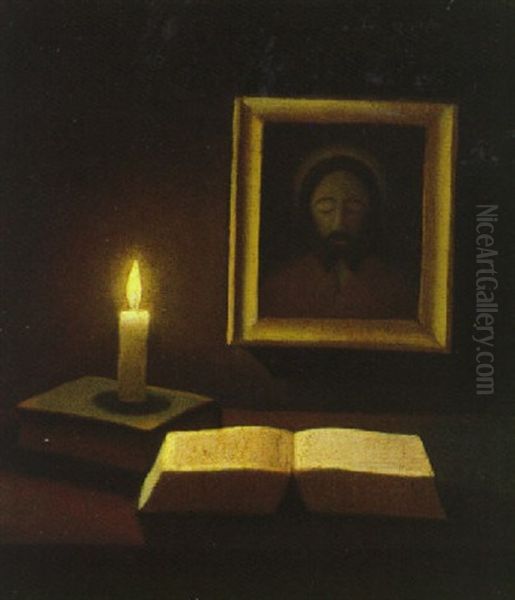 Lyset Oil Painting by Jeppe Madsen Ohlsen