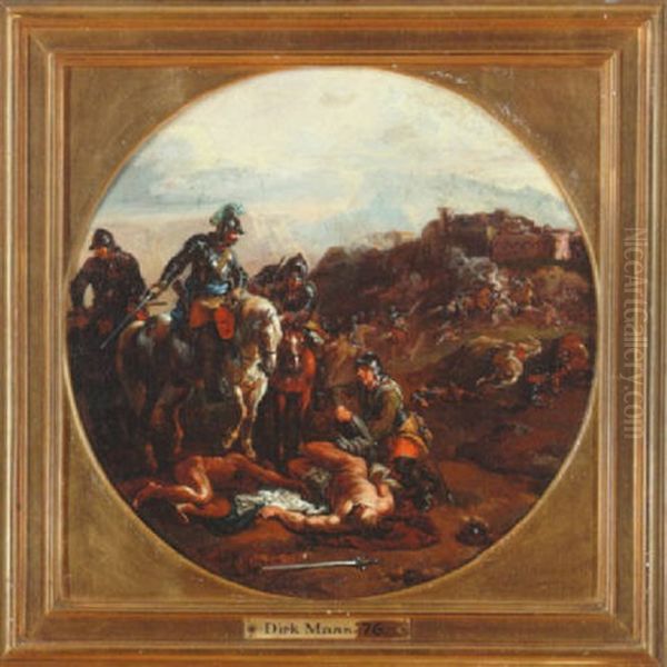 En Valplads Oil Painting by Dirk Maes