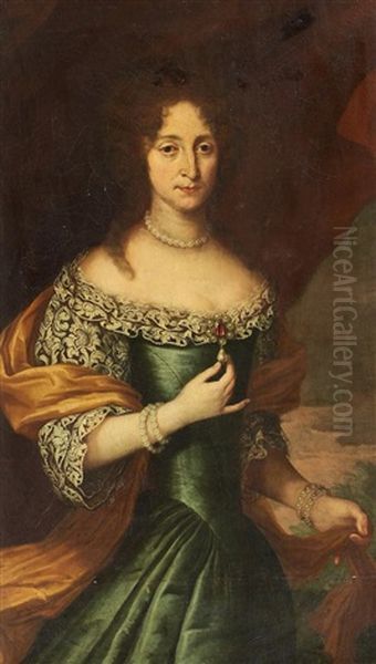 Portrat Einer Dame Mit Perlschmuck Oil Painting by Nicolaes Maes