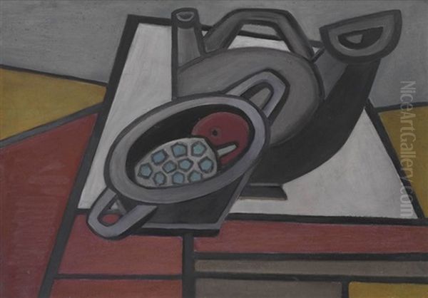 Stillleben Mit Schale Und Kanne Oil Painting by Emil Maetzel