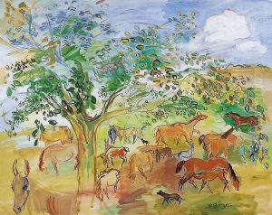 Chevaux Dans La Prairie