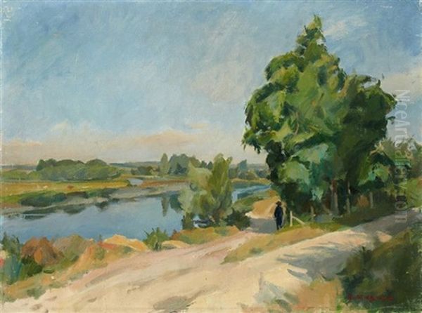 La Riviere Oil Painting by Richard Maguet