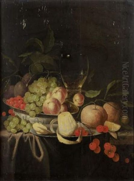 Nature Morte De Fruits Oil Painting by Cornelis Mahu