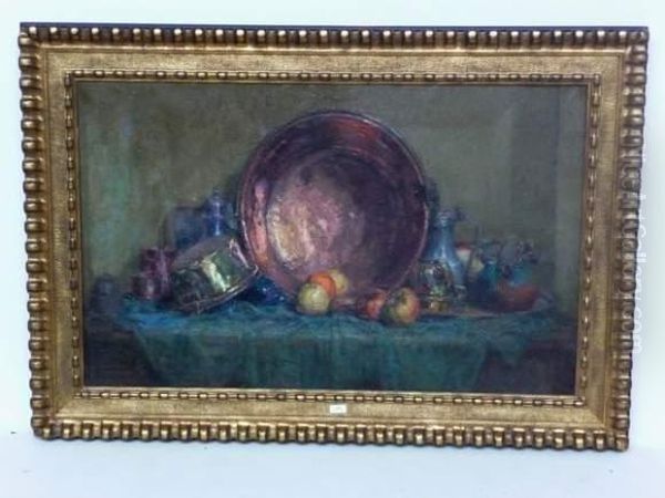 Nature Morte Aux Cuivres Oil Painting by Joseph Berges