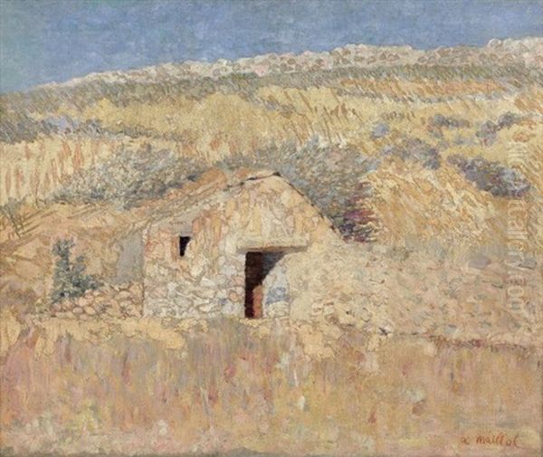 Paysage Des Pyrenees Orientales Oil Painting by Aristide Maillol