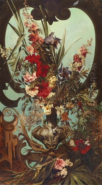 Blumenstuck Oil Painting by Hans Makart