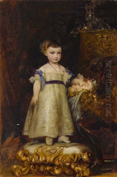 Erzherzogin Marie Valerie Von Osterreich Als Kind Oil Painting by Hans Makart