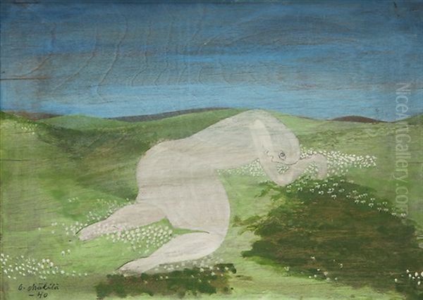 Despair Oil Painting by Otto Makila