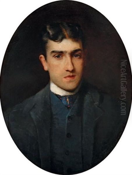 Lucien Guitry Oil Painting by Konstantin Egorovich Makovsky