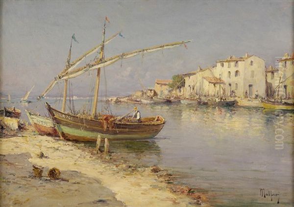 Sudfranzosische Hafenstadt Oil Painting by Charles Malfroy