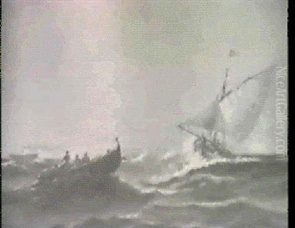 Bateaux Oil Painting by Charles Malfroy
