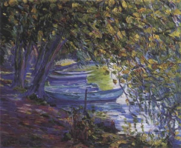 Paysage Oil Painting by William Malherbe